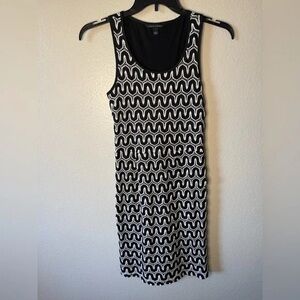 Banana Republic Monochrome Wave Midi Dress